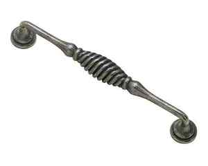2pk 160mm Twister Pewter Kitchen Cupboard Door D Handle 2pk 160mm Twister Pewter Kitchen Cupboard Door D Handle